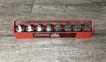 Mac Tools 1/2" Drive 8 Piece Sae External Drain Plug Socket Set 1/4" To 5/8" Usa. Fixed Price $165.00.