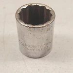 Mustang Socket 3/8" Drive 12 Point 3/4" Shallow Mb1224 U.s.a. Vtg. Fixed Price $4.48.