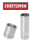 New Craftsman Socket 1/4, 3/8 & 1/2" Drives, Shallow Deep 6 &12 Pt Choose Size. Fixed Price $9.95.