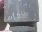 Used Grey Pneumatic 4104r 1" Drive 3-1/4" 6-point Impact Hex Socket. Fixed Price $85.00.