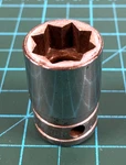 Snap On 1/2" Drive 9/16" Double Square 8 Point Socket Model Sw418 Made Usa Vtg. Fixed Price $9.98.