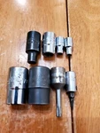 Mac Tools 1/4 3/8 1/2 Drive Mixed Sockets Lot Of 8. Fixed Price $44.00.