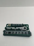 Indestro Mfg. Corp. Socket Set No.1454 Mm Metric Sizes 18pcs & Stand. Fixed Price $45.99.