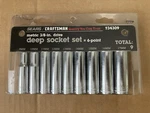 Craftsman (934309) / Sears Metric 3/8-in. Drive Deep Socket Set (9mm-17mm) Rare!. Fixed Price $75.00.