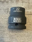 Blue Power 22mm 3/4" Drive 6 Point Shallow Impact Socket, Cbp1522mm. Fixed Price $36.51.