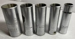 Lot Of 5 Proto Professional 12-point Deep Sockets 1", 13/16", 3/4", 11/16", 9/16. Fixed Price $39.99.
