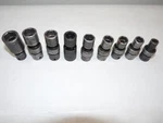 8 Snap On 1 Cornwell 3/8" Dr 6pt Metric Swivel Impact Socket Set (10mm-19mm). Fixed Price $99.99.