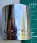 Vtg Craftsman -v- Series 1-1/8 Socket 1/2 Drive 12-point Usa Mpn. Fixed Price $12.00.