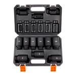 Impact Sockets Set 9pcs 6-point 1/2in Metric Drive Bit Ratchet Tool Kit 29-38mm. Fixed Price $32.99.