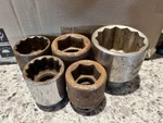 Large Williams/bonney Brand Sockets - 1-1/4 , 1-7/16 1-1/2 1-5/8 2-1/4. Fixed Price $70.00.