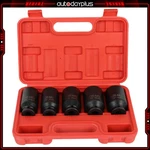 5pcs 1/2'' Deep Spindle Axle Nut Socket Set 12 Point Metric 30 32 34 35 36mm. Fixed Price $32.09.
