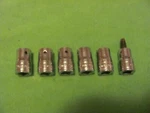 Lot Of 6 Snap On Sockets.. Fixed Price $42.95.
