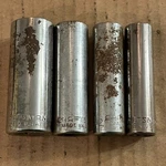 Craftsman 3/8" Drive 6 Pt 7/16"-3/4 Deep Socket 4 Pc Set 43331-43337. Fixed Price $12.00.
