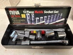 Easco Nova Series Metric 13-piece 3/8"-drive 12-point Socket Set. Fixed Price $17.00.