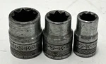 3 S-k Tools Sockets 1/4" Dr. 8 Pt. 40988 40900 5/16" 40901 3/8" Sae. Fixed Price $11.99.