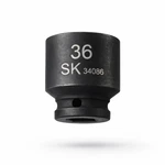 Sk Hand Tools 34086 1/2" Dr. 36mm 6pt Standard Metric Impact Socket. Fixed Price $30.39.