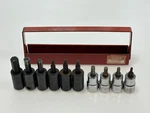 Matco Tools Usa 10pc Sae Hex Bit Socket Driver Set, Impact Regular Mix Lot. Fixed Price $74.99.