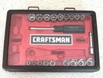 Craftsman 9-33429 29pc Mechanics Socket Tool Set 3/8" Drive Sae & Metric Usa. Fixed Price $26.95.