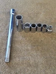 7 Easco Tools 1/2" Drive Extension Socket Sae Set Usa. Fixed Price $35.62.
