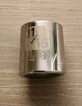 Craftsman 11/16" Socket 6 Point 3/8" Drive S-af 45828 Easy Read. Fixed Price $9.50.