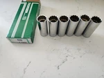 6 Nos Thorsen 624j 3/4" 3/8 Drive 12 Point Sae Chrome Deep Socket Usa. Fixed Price $42.50.