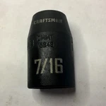 Craftsman 7/16" X 1/2" Dr Impact Socket - 6pt Cmmt 15849 Free Usa Shipping. Fixed Price $11.96.