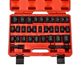 02447a 1/2" Drive Master Impact Socket Set, 32 Piece Shallow Assortment. Fixed Price $56.88.