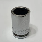 Husky 11/16 Socket Ct 1222 Made In Usa 12 Point 1/2" Drive Chrome Knurled. Fixed Price $12.99.