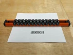 Snap-on Tools New Orange 1/4" Drive Sae 14 Post Lock-a-socket Rail Las14so. Fixed Price $89.95.