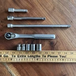 Vintage Craftsman 3/8" Drive Sae Socket Set With Ratchet Extensions Usa G2. Fixed Price $69.99.
