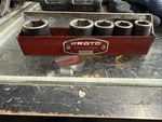 Proto 1/2 Dr 5 Pc Impact Socket Set - 7/8" Flying Lady Metal Tray Usa 9974. Fixed Price $47.45.