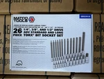Matco Torx Bit Socket Set 1/4, 3/8 And 1/2 Drives (26 Piece Set) Sbs26va. Fixed Price $159.00.