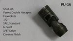 Snap-on Pu16 1/2" Flexocket 3/8" Drive 6-point. Fixed Price $20.00.