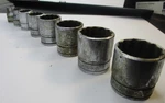 Snap On 8pc 3/8" Drive 12 Point Sae 11/32 - 7/8 Shallow Socket Set Usa. Fixed Price $54.88.