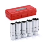 Ementol 5pcs 3/8" Drive Spark Plug Socket Set, Cr-v, Sae And 5-piece Set. Fixed Price $18.53.