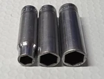 Snap-on 3/8 Drive Ts Sae 3/4, 11/16, & 1/2 6 Point Sockets.. Fixed Price $30.00.