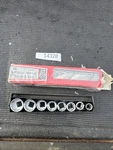 Sears Craftsman Usa Nos 9pc Metric Socket Set In Metal Tray 4347 3/8 Drive. Fixed Price $99.95.