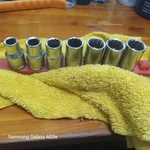 Pm Half Inch Drive Steel Chrome All Sae Shallow Sockets Set On Rail. Fixed Price $9.95.