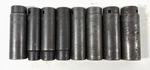 Lot Of 8 Mac 6 Point Deep Socket Impact 1/2" Drive - Assorted Sizes. Fixed Price $110.00.