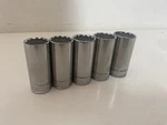 Blue Point 3/8 Deep 20-24mm 12 5pc Set As Sold By Snap On New. Fixed Price $40.32.