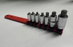 Matco Tools 1/4" And 3/8" Dr 7 Piece Stubby Hex Bit Socket Driver Set Sabxys7r. Fixed Price $69.95.