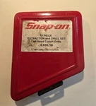 Snap On Exdl10 Left Hand Extractor/drill Bit Set 6pcs, Incomplete. Fixed Price $44.00.