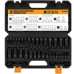 36-piece One-piece Hex Bit Socket Set Includes Adapter, 1/4", 3/8", 1/.... Fixed Price $49.14.