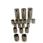 Armstrong Usa Socket Set, 6-point & 12-point Mixed, 18 Pcs, Deep Standard. Fixed Price $101.97.