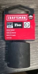Nip Craftsman 3/8 Drive 21mm Shallow 6-point Impact Socket. Fixed Price $10.00.