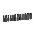 Grey Pneumatic 1512mdg 1/2" Drive 12 Pc Deep Metric Magnetic Impact Set Warranty. Fixed Price $224.99.