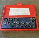 16 Snap-on Fm26 Metric Socket Set 3/8" Drive 8 9 10 11 12 13 14 15 17 22. Fixed Price $213.75.
