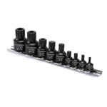Casoman 9-piece Low Profile Impact Triple Square Bit Socket Set, One Size. Fixed Price $28.99.
