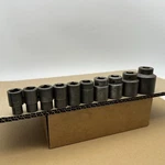 10 Pc Mac Tools Vp 1/2" Drive 6 Pt Shallow Impact Socket Set 3/8"- 1-1/4". Fixed Price $94.95.