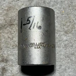 Williams 1-5/16 Shallow Socket 1" Drive 12 Pt X-1242 - N. Fixed Price $20.00.